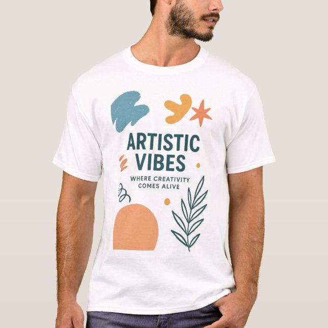 T-shirt Artistic Vibes – Modern Artistic & Creative Design (Devant)