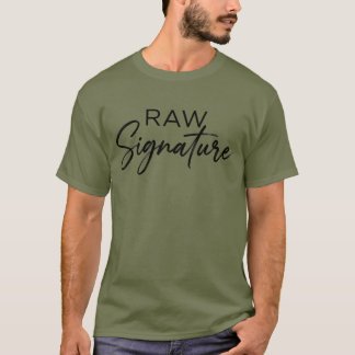 T-shirt artistique avec logo de signature brut