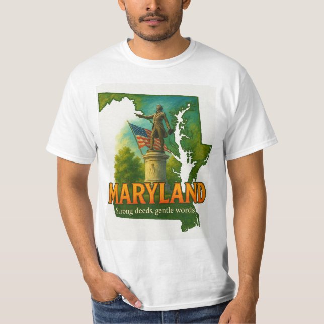 T-shirt artistique de la Fierté d'État du Maryland (Devant)