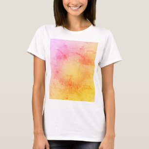 T-shirt artistique déclinant au coucher du soleil