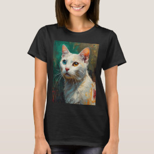 T-shirt Artistique Khao Manee Portrait Vibrant peinture à 