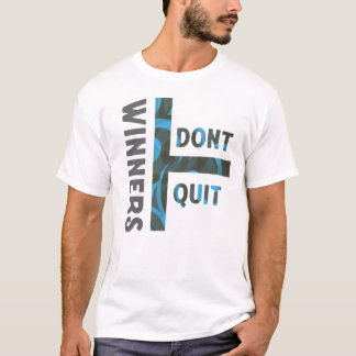 T-shirt artistique motivationnel 'Les gagnants ne