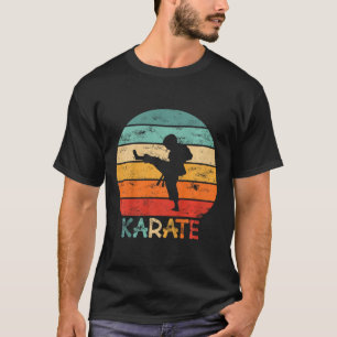 T-shirt Arts martiaux de karaté pour enfants motif grunge