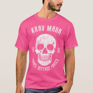 T-shirt Arts Martiaux Du Crâne Du Krav Maga