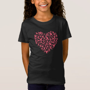 T-Shirt Arts martiaux filles Karate Heart