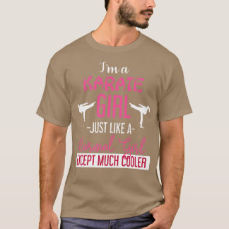 T-shirt Arts martiaux Girl Karate Fighter Cadeau Karate