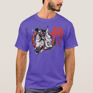 T-shirt Arts martiaux Japonais Tengu Samurai avec Geisha J