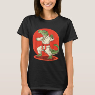 T-shirt Arts Martiaux Karaté Crocodile Animal MMA Taekwond