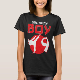 T-shirt Arts Martiaux Karaté Taekwondo 9 Ans Anniversaire