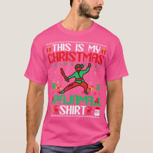 T-shirt Arts martiaux Kung Fu Christmas Shirt Kung Fu Xma
