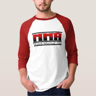 T-shirt Arts martiaux mélangés noir et rouge de MIXED