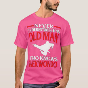T-shirt Arts Martiaux ne jamais sous-estimer Vieux Homme c