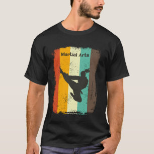 T-shirt Arts Martiaux Rétro 70s Vintage Taekwondo Karaté