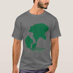 T-shirt Arts personnalisables Lycée Silhouettes vertes