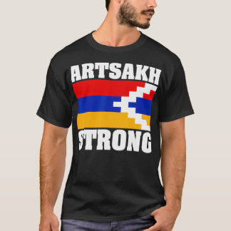 T-shirt Artsakh Forte Arménie Drapeau Couleurs