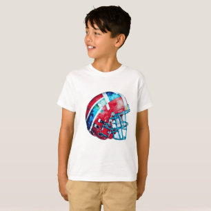 T-shirt Artwork de casque de football Abstrait