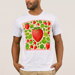T-shirt Artwork de fraises dadaïstes