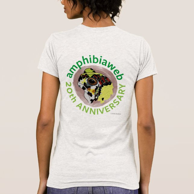 T-shirt #ArtYourAmphibian2020 - E. Anne Chambers - Notaden (Dos)