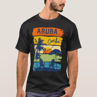 T-shirt Aruba Caribe 2022 Groupe Famille Couples Vacances