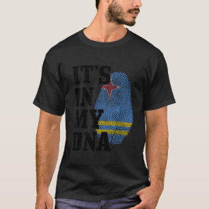 T-shirt Aruba C'est dans mon empreinte digitale Fierté du 