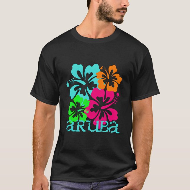 T-shirt Aruba Island Beach Tropical Paradise Travel Surf O (Devant)