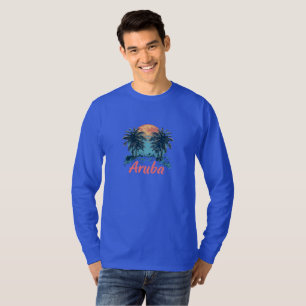 T-shirt Aruba Island Design (Version 2) - Long-Sleev de ba