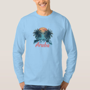 T-shirt Aruba Island Design (Version 2) - Long-Sleev de ba