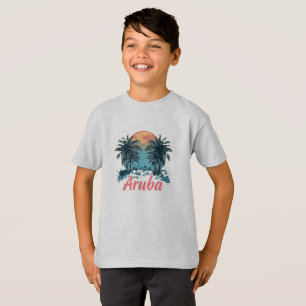 T-shirt Aruba Island Design (Version 2) - T-Sh de base pou
