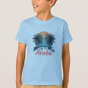 T-shirt Aruba Island Design (Version 2) - T-Sh de base pou