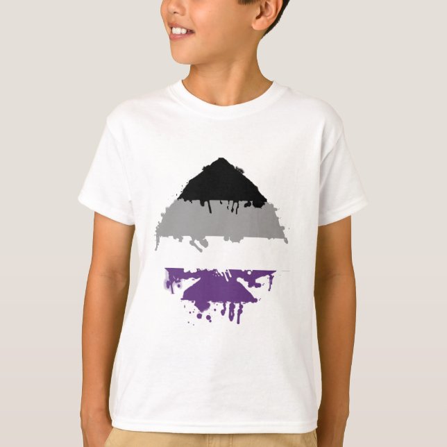 T-shirt As asexuel de Paintdrip (Devant)