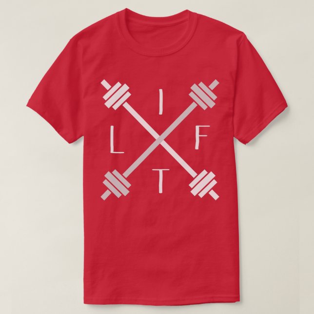 T-shirt Ascenseur à poids levant de motivation (Design devant)