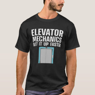 T-shirt Ascenseur amusant Mécanique Art Homme Machiniste A