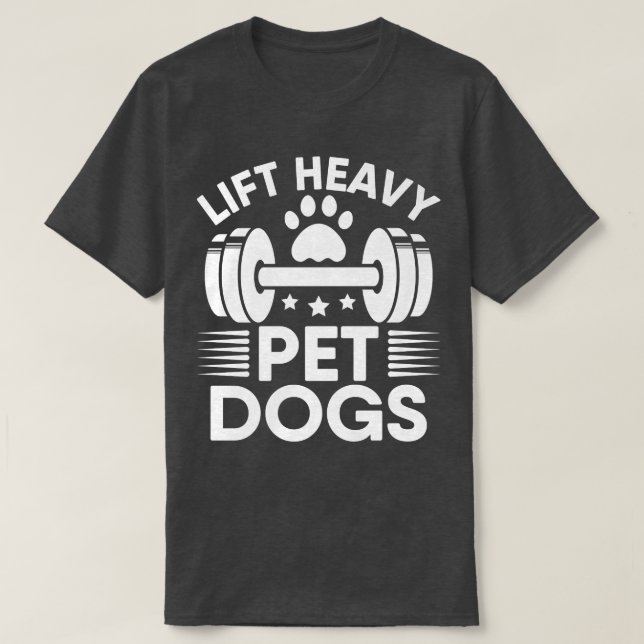 T-shirt Ascenseur Chiens De Animaux Lourds Entraînement Sa (Design devant)