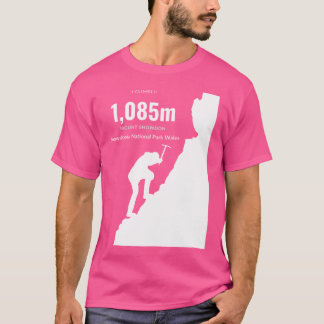 T-shirt Ascension de la montagne Snowdon
