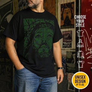T-shirt ASCII Art Jésus Couronne d'Épines Jean 19:30