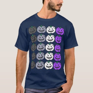 T-shirt Aseual Halloween Citrouille Funny Lgbtq Pour Gay H