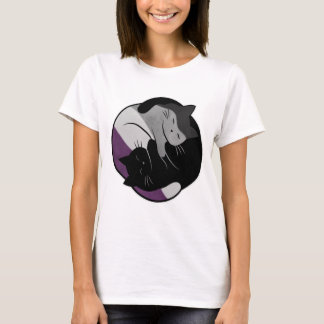 T-shirt Asexual Eternal Yin Yang Cat
