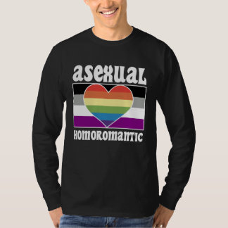 T-shirt Asexual Homoromantic Pride Flag Cute  Ace Aestheti