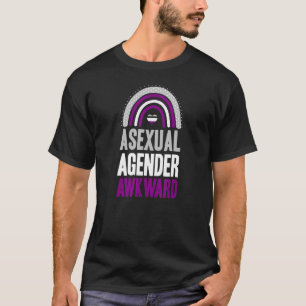 T-shirt Asexuel Agender Awkward AsexuPride Bohemian Rai