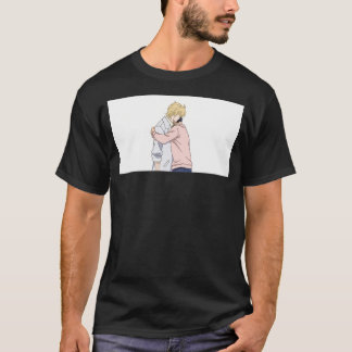 T-shirt Ash Et Eiji Se Sont Accrochés