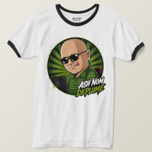 T-shirt Ash Nom DePlume Ringer