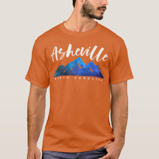 T-shirt Asheville Caroline du Nord Camping Randonnée Ski F
