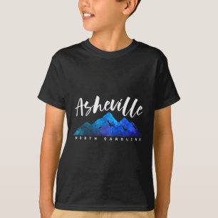 T-shirt Asheville North Carolina Camping Randonnée Skiing