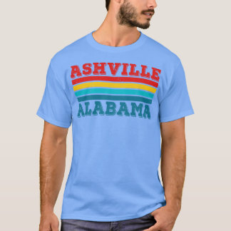 T-shirt Ashville Alabama AL Cadeau Amour Souvenir Rétro Vi