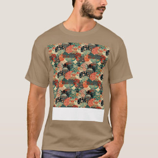 T-shirt Asiatique sans couture Motif Vieux Japonais Chinoi