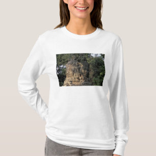 T-shirt Asie, Cambodge, Siem Reap. Immense sculptures en p