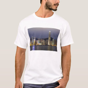 T-shirt Asie, Chine, Hong Kong, vue sur la ville et 2