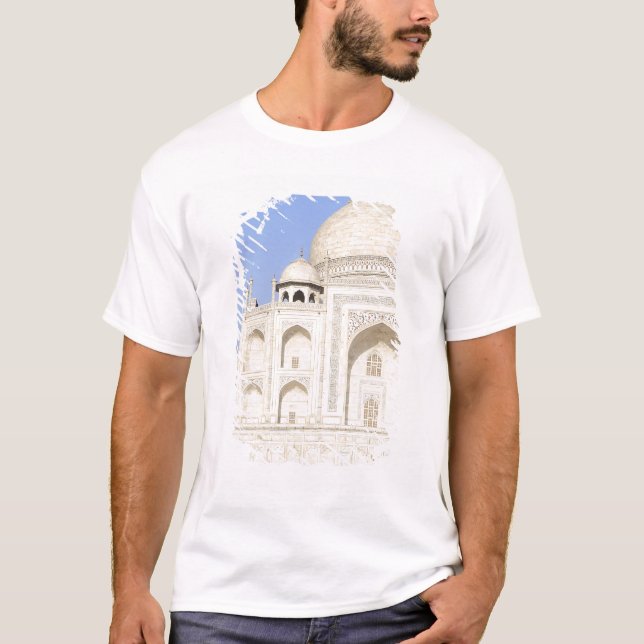 T-shirt Asie, Inde, Uttar Pradesh, Agra. Le Taj 2 (Devant)