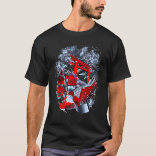 T-shirt Asie Koi Poisson Temple Fleur de Lotus Sakura Nénu