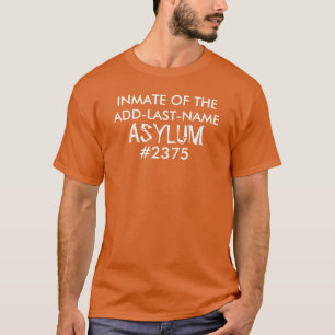 T-shirt Asile de détenu personnalisé